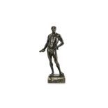 AN ITALO-FLEMISH BRONZE FIGURE OF JULIUS CAESAR, PROBABLY 18TH CENTURY  the nude figure standing a