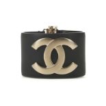 Chanel Navy Leather Cuff, Limited edition December
