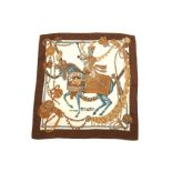 Hermes 'Timbalier' Silk Scarf, designed in 1961 by