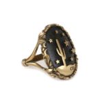 Christian Dior Cactus Ring, c. 2018, antiqued gilt