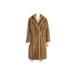 Palomino Mink Coat, 1960s, three quarter length wi