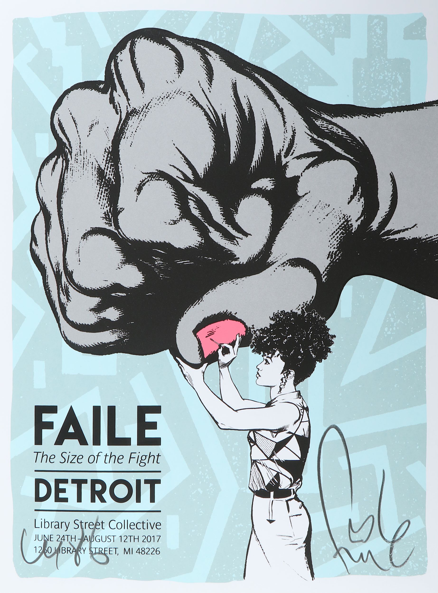 Faile (American, Founded 1999), 'Size Of The Fight Show Print', 2017