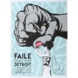 Faile (American, Founded 1999), 'Size Of The Fight Show Print', 2017