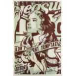 Faile (American, Founded 1999), 'Couldn't Fight Temptation (On Green)', 2008