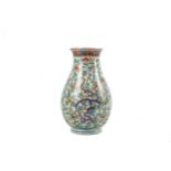 A recent Chinese porcelain vase in the Wucai palette