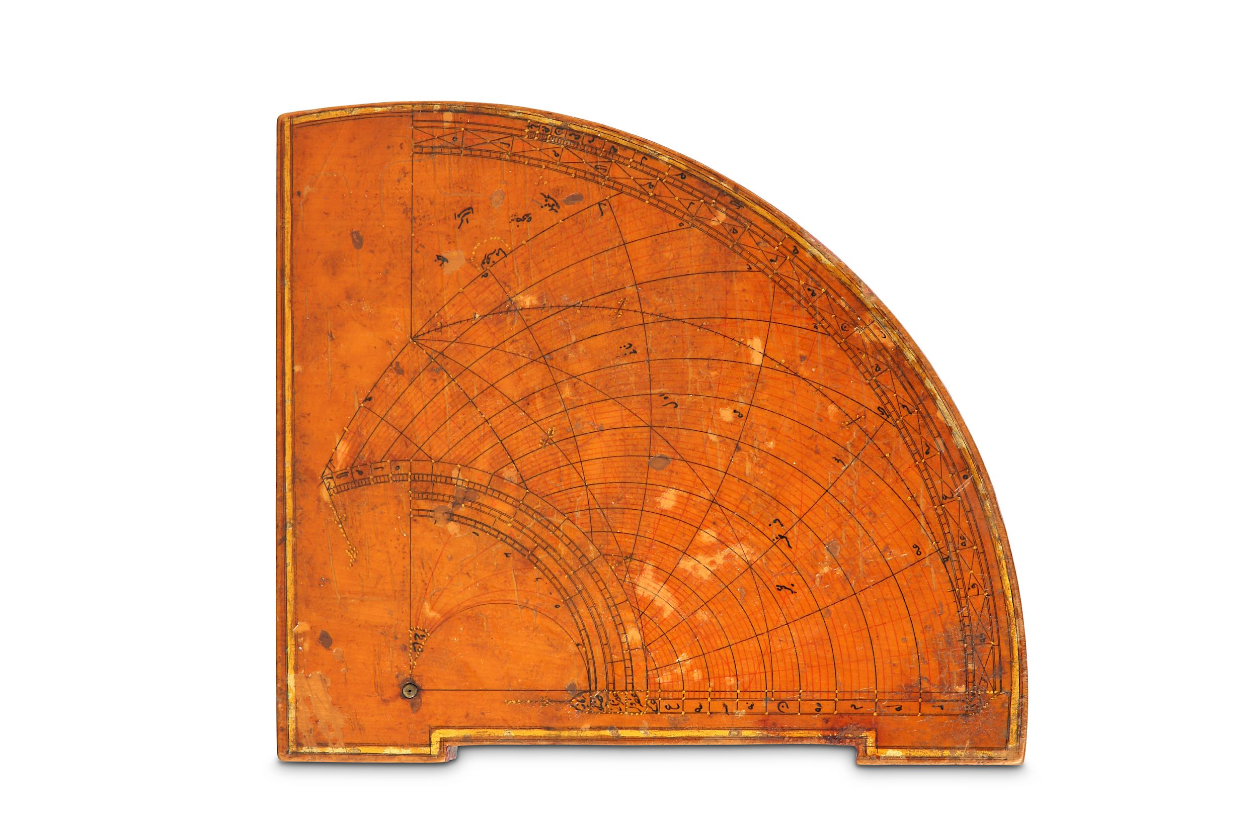 AN OTTOMAN WOODEN ASTROLABIC QUADRANT Ottoman Turk