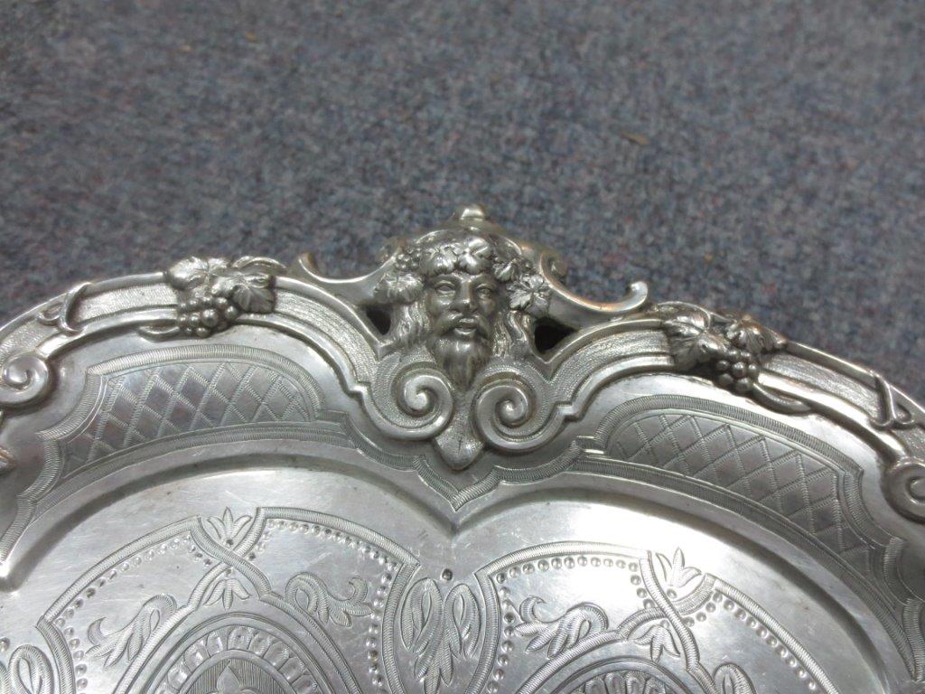 A Victorian silver salver, Edward Barnard & John Barnard, London 1864, - Image 6 of 7