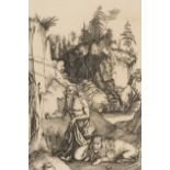 After Albrecht Durer/St Jerome/monogrammed within print/print, 31.5cm x 21.