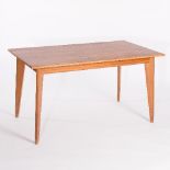 A mid-century table, possibly by Footman Bower,