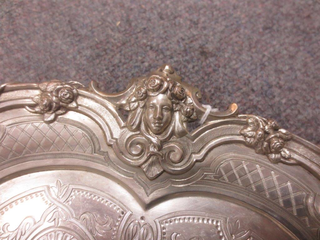 A Victorian silver salver, Edward Barnard & John Barnard, London 1864, - Image 5 of 7