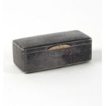 A Russian silver and niello snuff box, Moscow circa 1890,