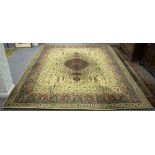 A modern machine made rug and another, the largest 360cm x 270cm/Provenance: The Down House,