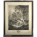 R Gaillard after Boucher/Dedié à Monsieur Le Comte de Coigny/engraving,