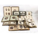 Eleven various Victorian photograph albums,