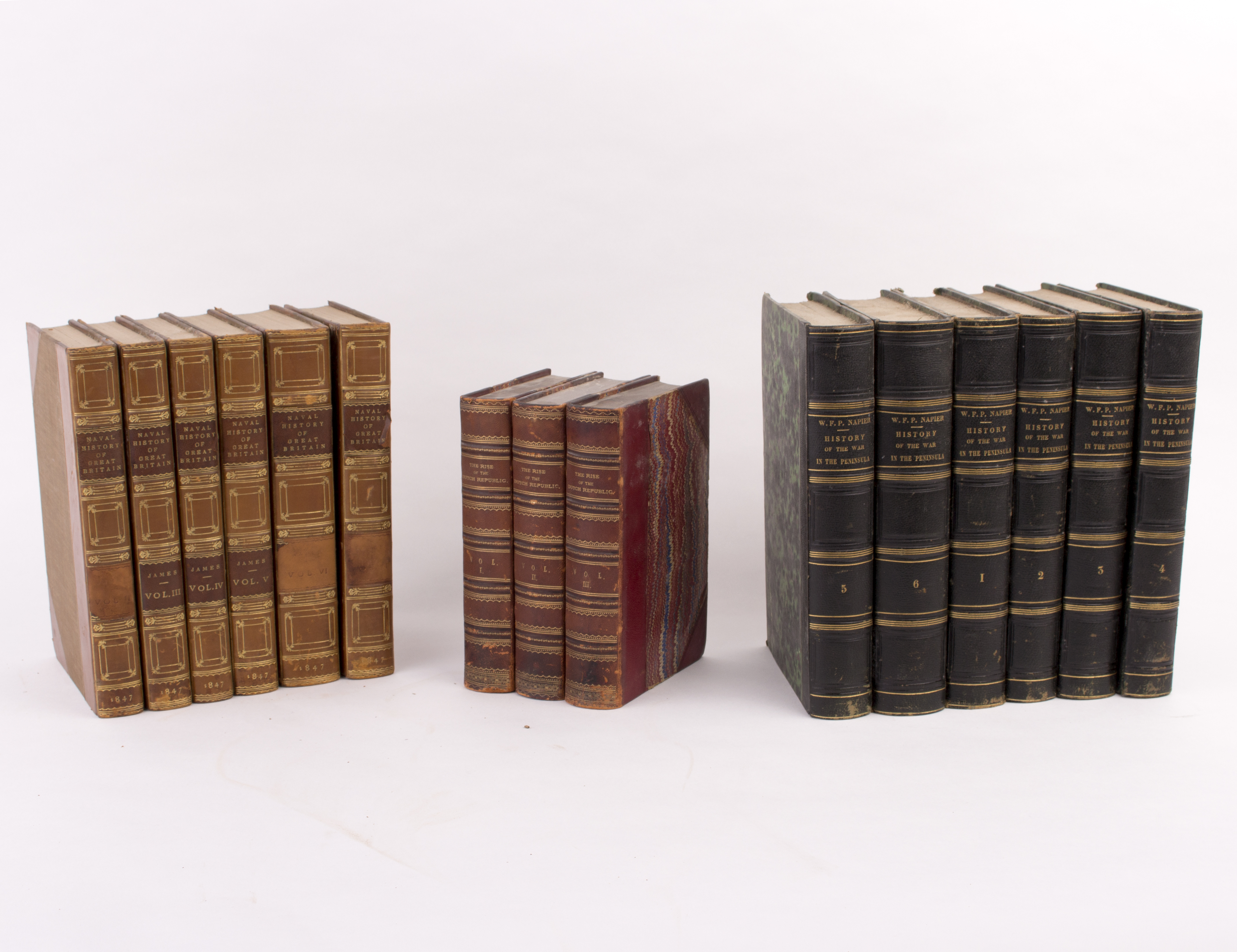 History, 34 vols., library sets including James, William.