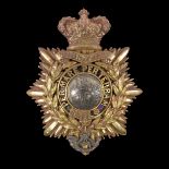 A Royal Marine Light Infantry Officer's helmet plate,