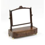 A 19th Century mahogany dressing table mirror,