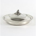 An Egyptian silver entrée dish and cover,