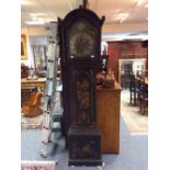 A late 18th Century eight-day longcase clock movement, the brass dial signed John Dingley, London,