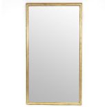 A large giltwood framed mirror,