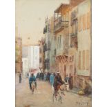 Augustus Morton Hely Smith (1862-1941)/Eastern Street Scene/signed/watercolour, 16.5cm x 11.