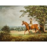 S L Crawford/Elizabeth II on Horseback,