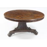 A William IV mahogany breakfast table,