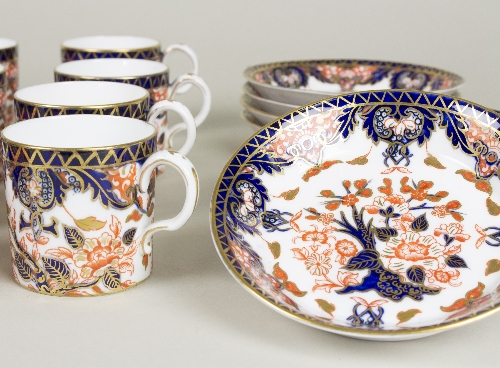 Eight Derby Imari coffee cans and saucers - Image 2 of 3