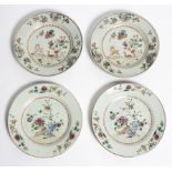 Two pairs of famille rose plates, Qianlong,
