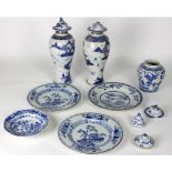 A quantity of Chinese blue and white porcelain, 18th Century and later,