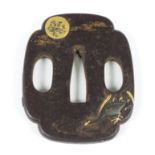 An 18th Century iron tsuba, possibly Nara School,