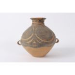 A Neolithic Chinese pottery storage jar,