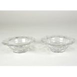 A pair of Irish glass circular salts, 8.