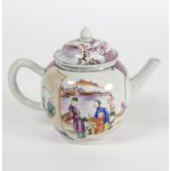 A Chinese famille rose teapot and cover, Qianlong,