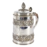 A George III silver and silver-gilt tankard, Rebecca Emes & Edward Barnard, London 1814,