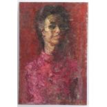 Constance B Nash (British 1921-2015)/Portrait in Reds/signed and dated '67 with United Society of