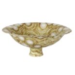 Mary Rogers (British, born 1929)/Porcelain 'Agate' bowl/raised on a circular foot,