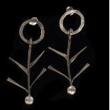 A pair of pendant earrings, by Daphne Krinos,