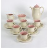 Clarice Cliff for Royal Staffordshire Ceramics/Coffee Service/six cups and saucers, sugar bowl,