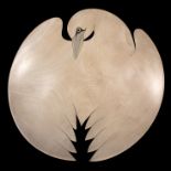 Liz and Michael O'Donnell (Scottish, 20th Century)/Gannet bird bowl/in sycamore,