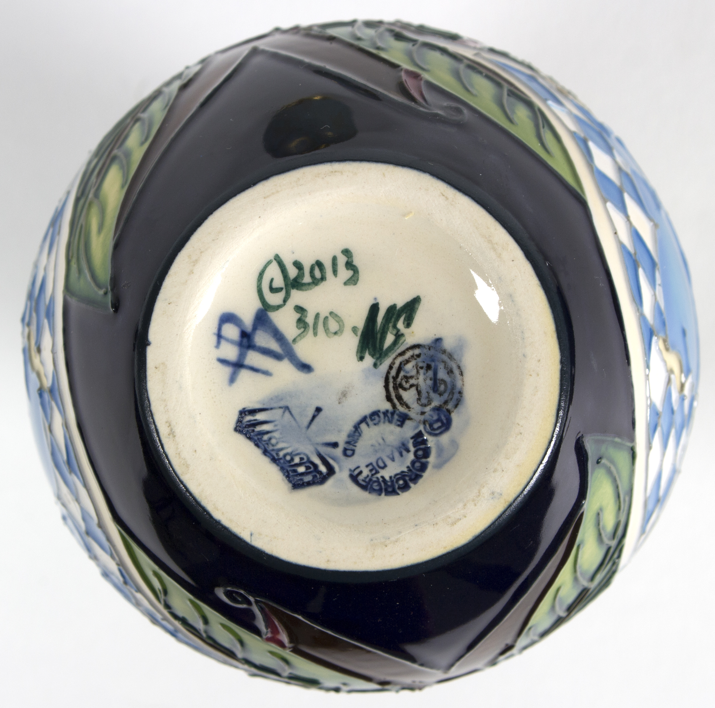 Nicola Slaney for Moorcroft/Royal Arrival vase, 2013 /commemorating the birth of Prince George, - Image 2 of 2