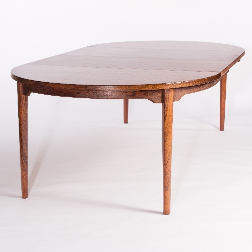 Johannes Andersen for Schou Andersen SVA Møbler/A Danish rosewood dining table,