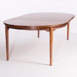 Johannes Andersen for Schou Andersen SVA Møbler/A Danish rosewood dining table,