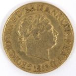 A George III gold sovereign, 1817,