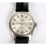 An Omega ladies wristwatch, in stainless steel case,