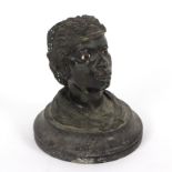 A 19th Century bronze figural inkwell,