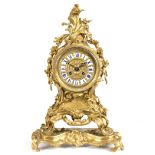 An early 19th Century mantel clock of Louis XVI design,