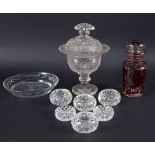 A group of mainly 19th Century glassware,