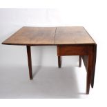 An oak gateleg table, 103cm wide,