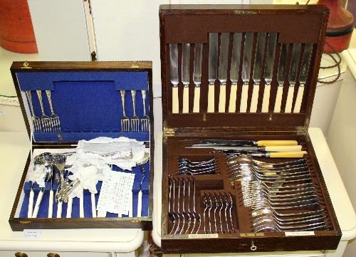 A canteen of silver plated flatware, Goldsmiths & Silversmiths' Co. Ltd.